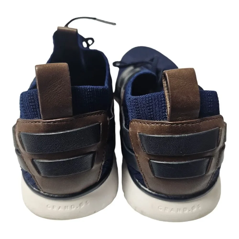 COLE HAAN Grand Motion Stitchlite Woven Sneaker Blue Black Brown -‎ Size 11